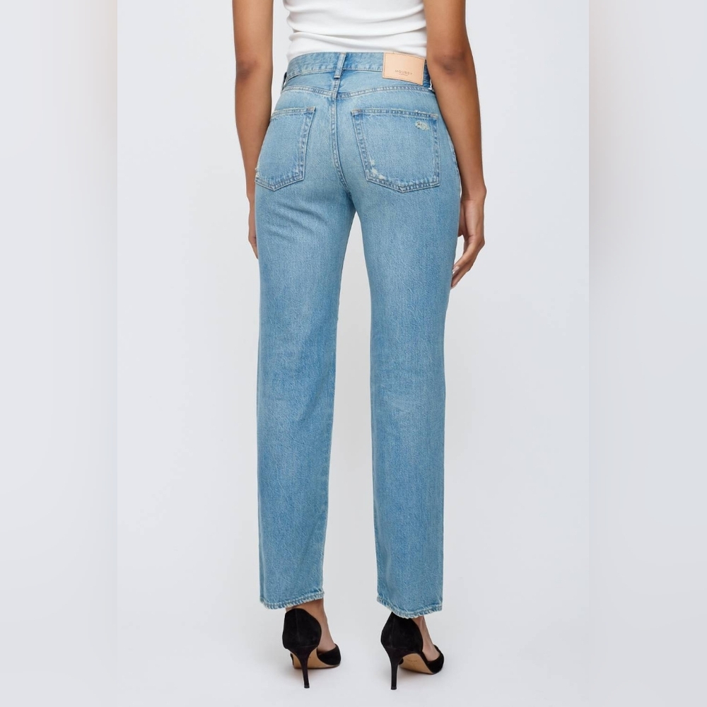 NWT- MOUSSY VINTAGE MV Goulds Straight Leg Light Blue Jean Women's Size 27 - Picture 2 of 14